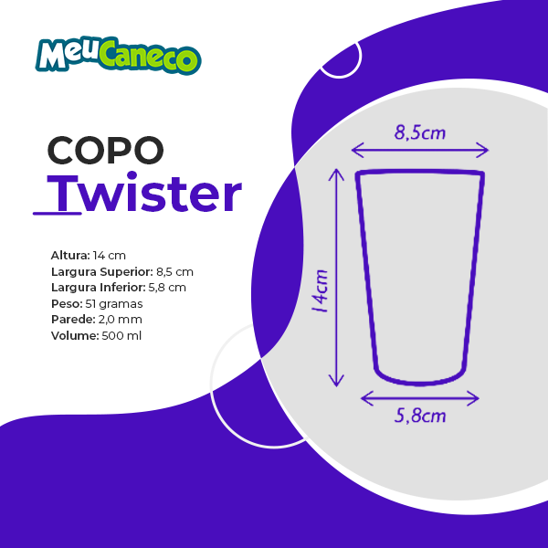 Copo Twister Bicolor / Degradê - Thumbnail 3