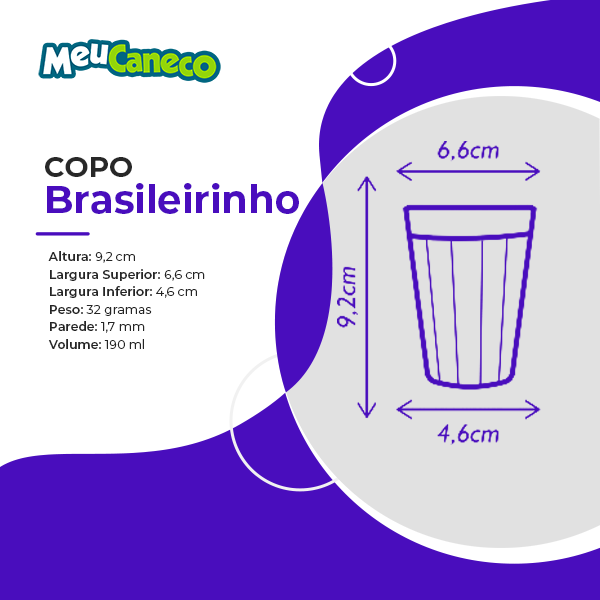Copo Brasileirinho Translúcido - Thumbnail 3